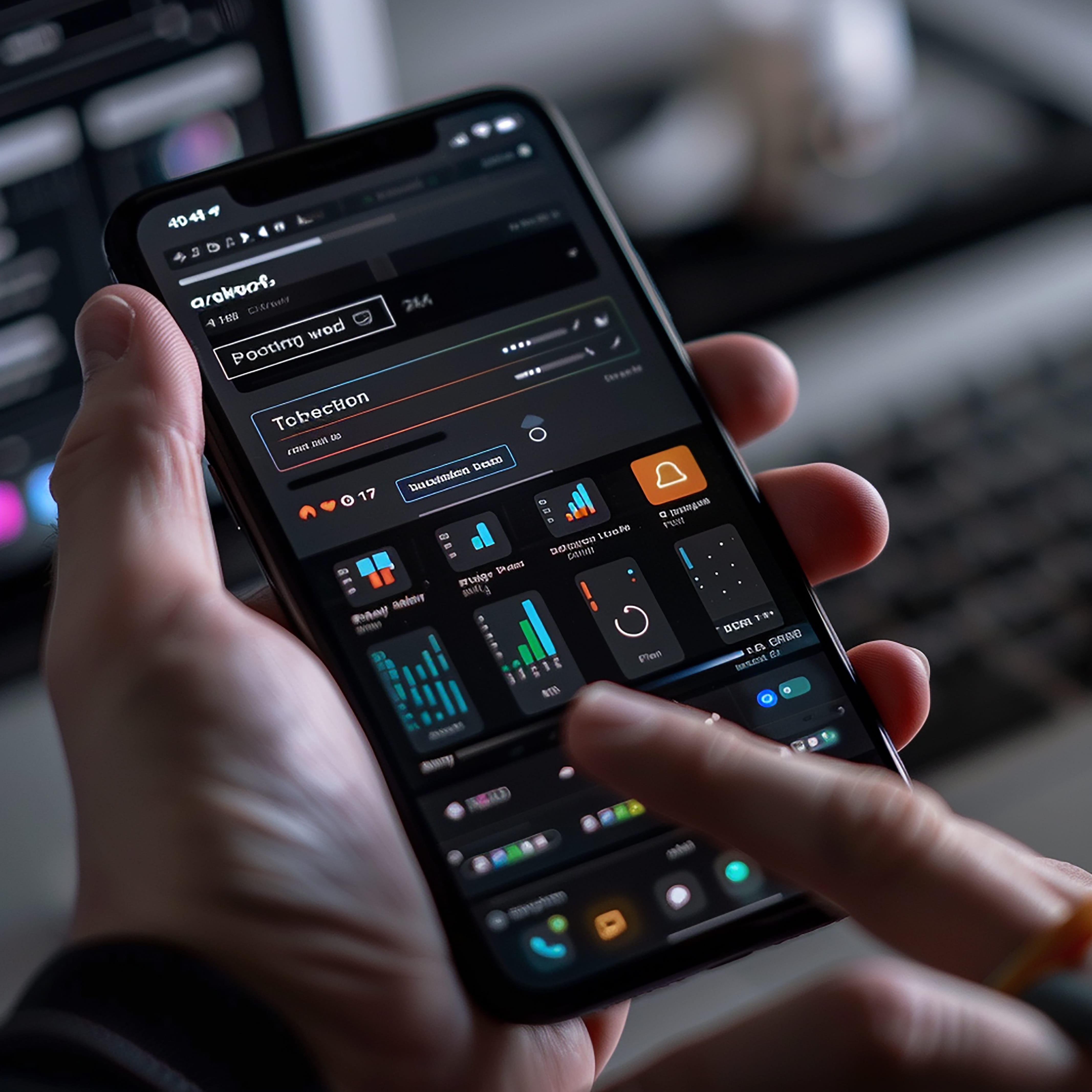 Mobile App Development background