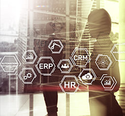 ERP & CRM Solutions background